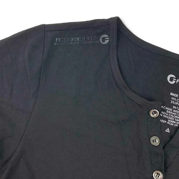 Fried-Denim Short Sleeve Black Size S Men's T-Shirt - Picture 6 of 10